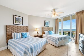 Familie appartement, 4 slaapkamers, balkon, uitzicht op zee | 2 slaapkamers, individueel gedecoreerd, individueel gemeubileerd
