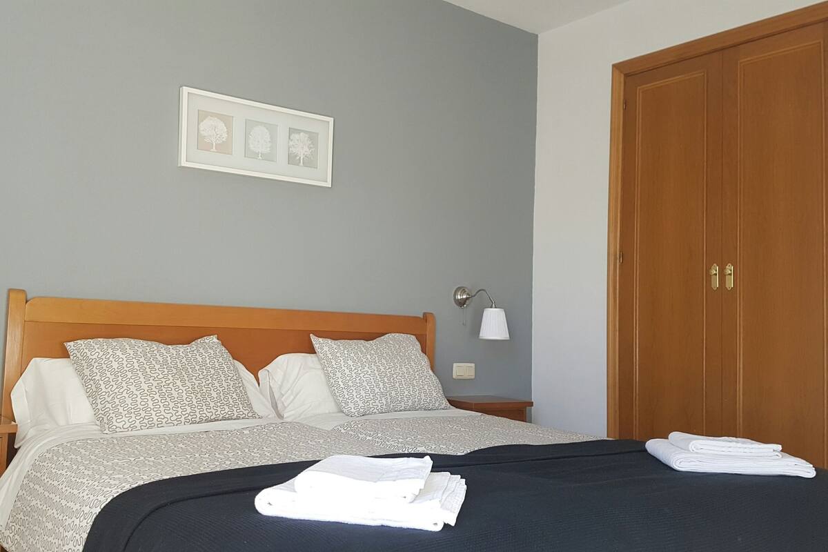 Desk, blackout curtains, soundproofing, cots/infant beds