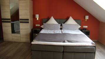 Ropa de cama de alta calidad y minibar