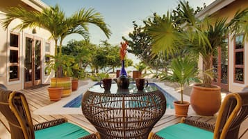 3 Bedroom Beach Villa with Pool | Terrace/patio