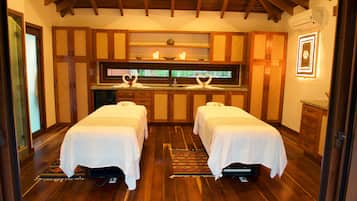 Couples treatment room(s), body treatments, hot stone massages