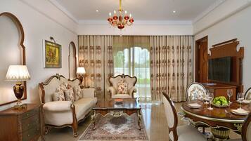 Base Villas with Sit-Out | Premium bedding, in-room safe, desk, iron/ironing board