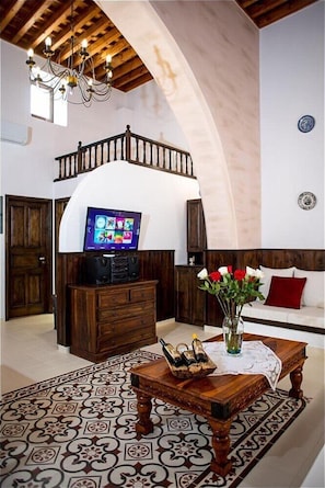 Villa, 3 Bedrooms | Living area | 32-inch flat-screen TV with satellite channels, plasma TV, DVD player