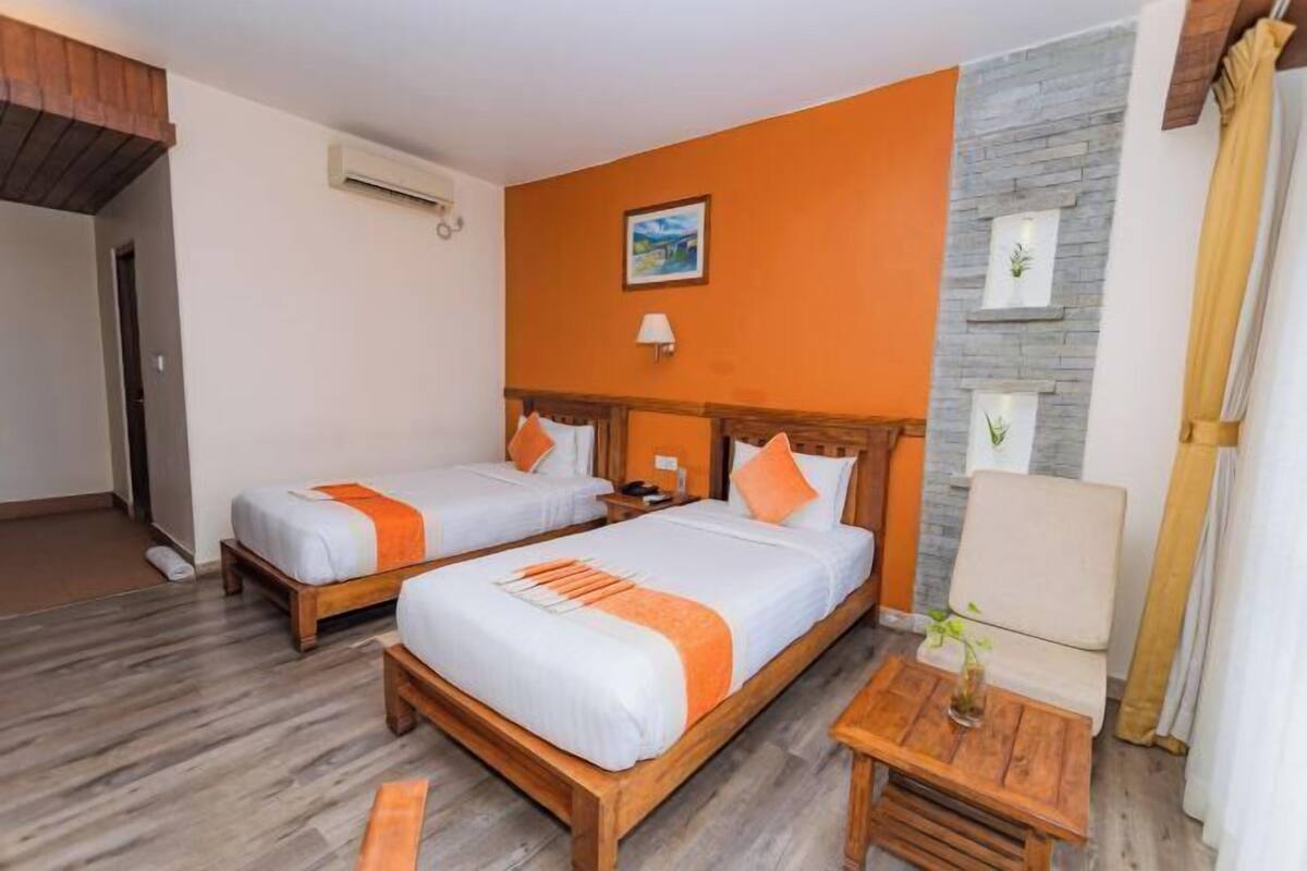 1 chambre, literie de qualité supérieure, couette en duvet d'oie