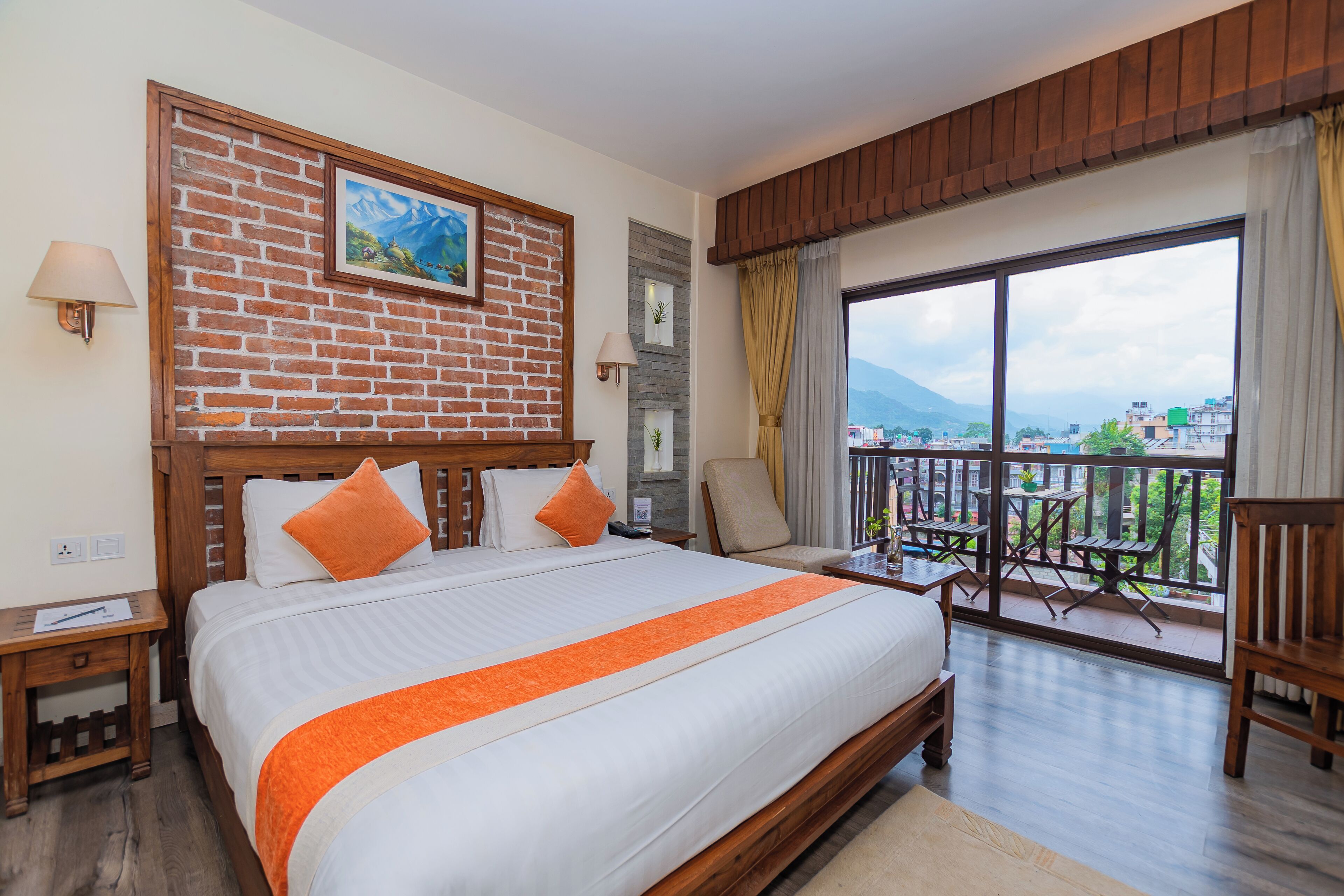 华丽双床房, 1 间卧室, 湖景 | 高档床上用品、羽绒被、客房内保险箱、特色装修