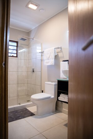 Shower, free toiletries, hair dryer, towels - The Pier Beach Inn & Suites (Willemstad)