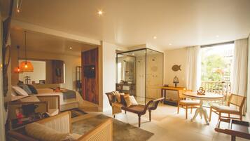 Quarto casal superluxo (Big Island) | Frigobar, escrivaninha, Wi-Fi de cortesia, roupa de cama