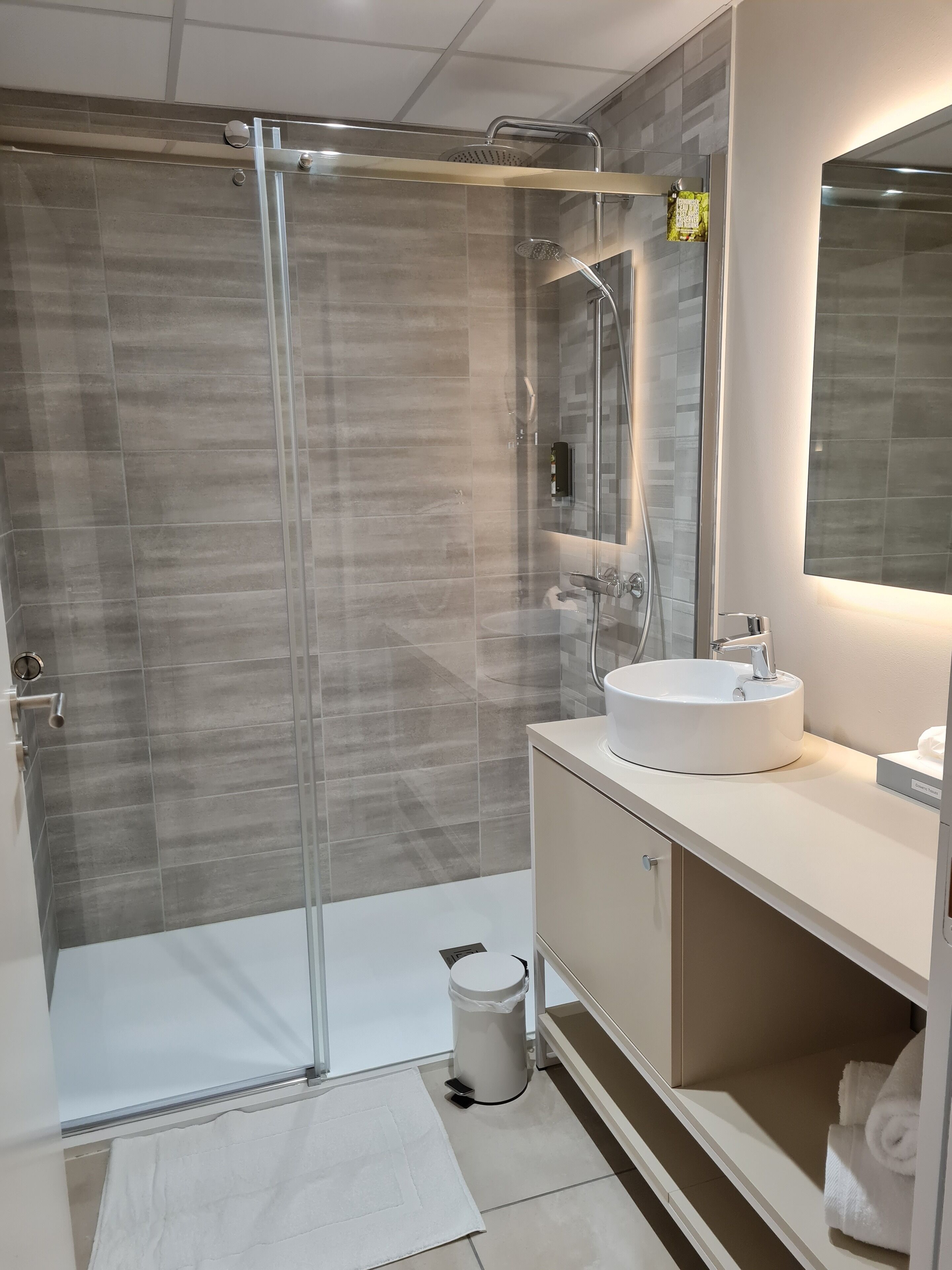 free toiletries, hair dryer, towels