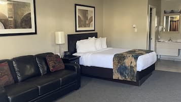 Down comforters, pillowtop beds, desk, laptop workspace