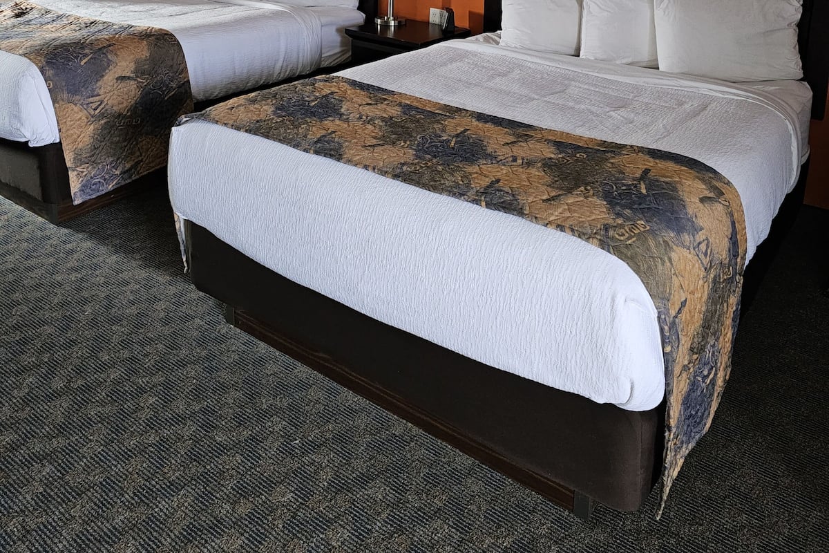 Room, 2 Queen Beds | Down duvets, pillow-top beds, desk, laptop workspace