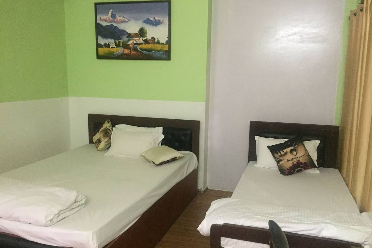 Desk, laptop workspace, free WiFi