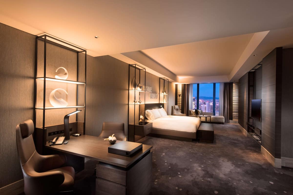 conrad suite, room | 1 bedroom, premium bedding, minibar, in-room safe