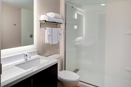 Doccia, set di cortesia gratuito, asciugacapelli, asciugamani. TownePlace Suites by Marriott Parkersburg