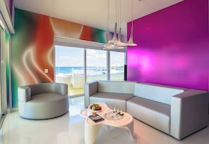 Temptation Oceanfront Master Suite | Hypo-allergenic bedding, minibar, in-room safe, individually decorated - Temptation Cancun Resort All Inclusive - Adults Only (Cancun)