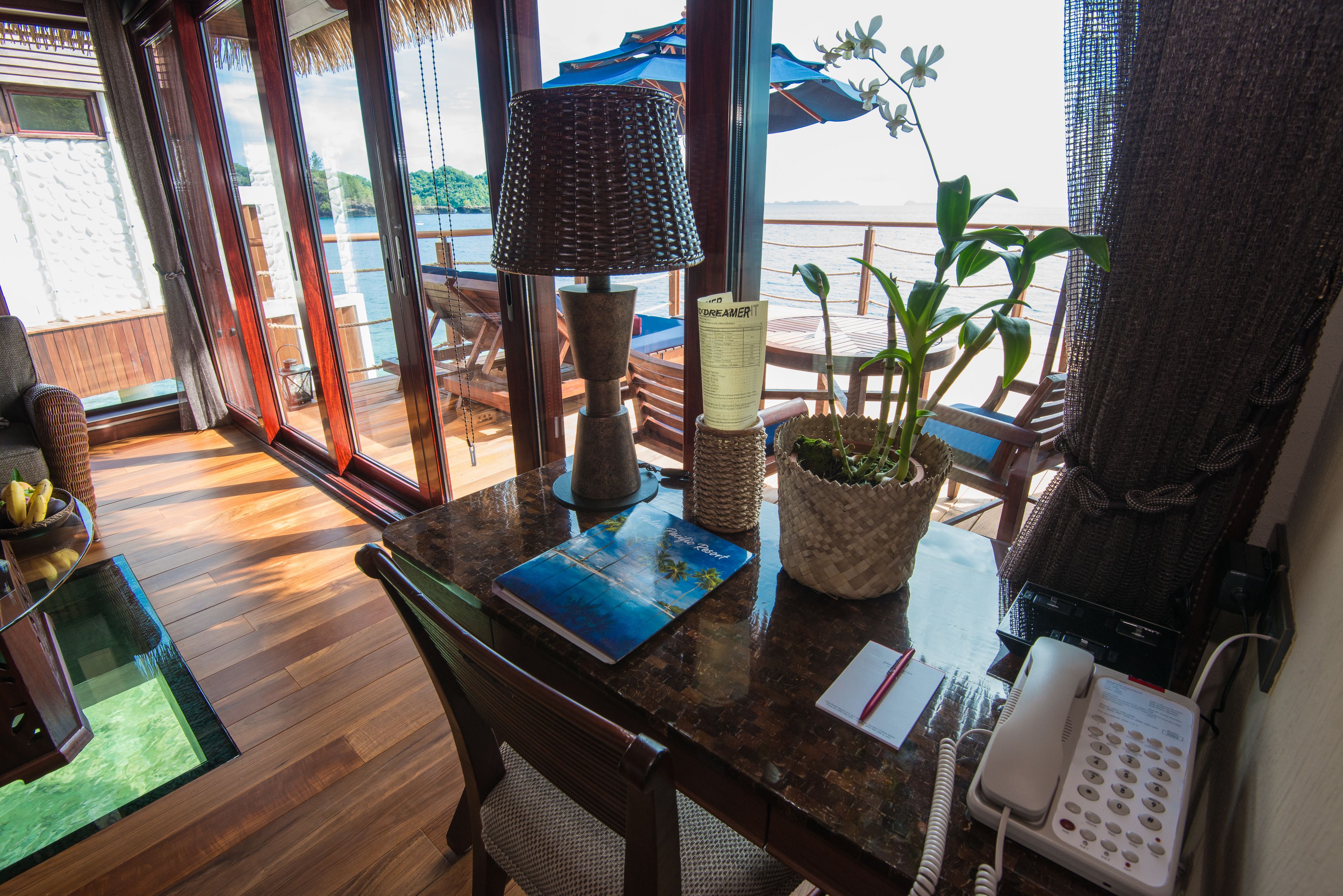overwater bungalow | room amenity