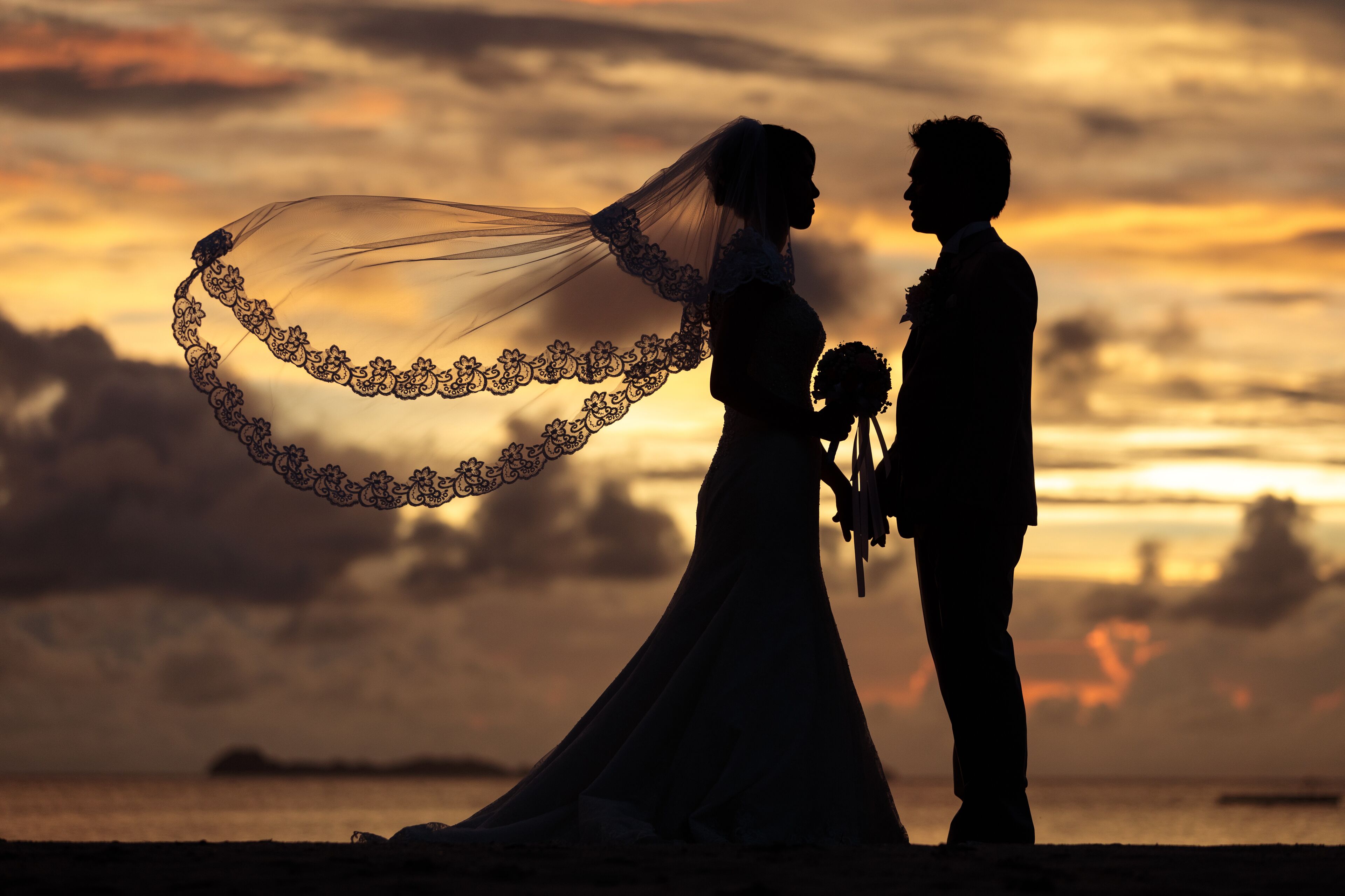 outdoor wedding area