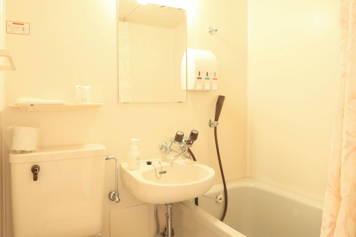 free toiletries, hair dryer, bidet, towels