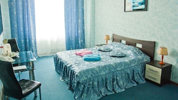 Desk, iron/ironing board, cots/infant beds, rollaway beds