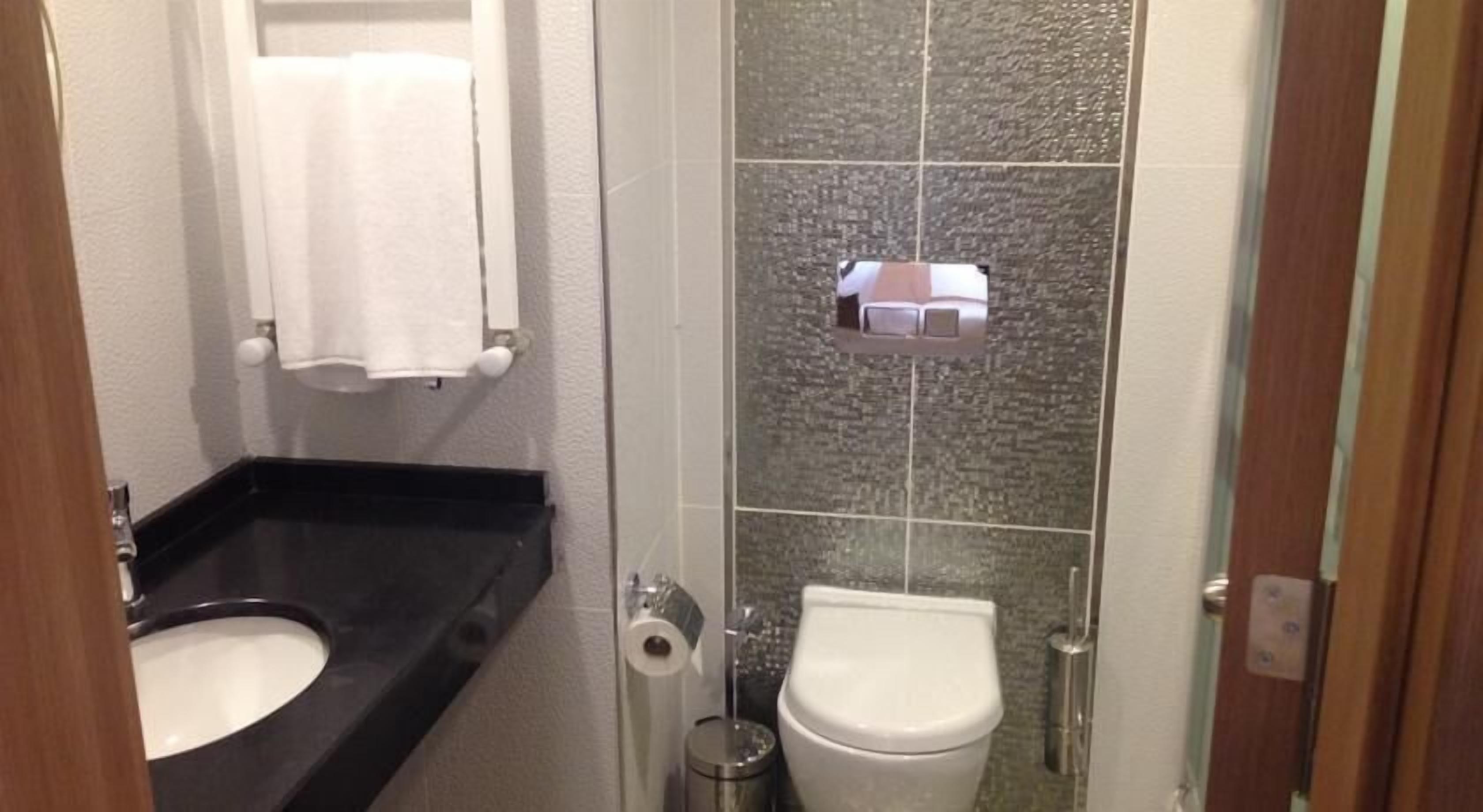 shower, free toiletries, hair dryer, bathrobes