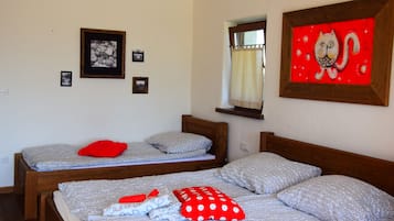 Desk, cots/infant beds, rollaway beds, free WiFi
