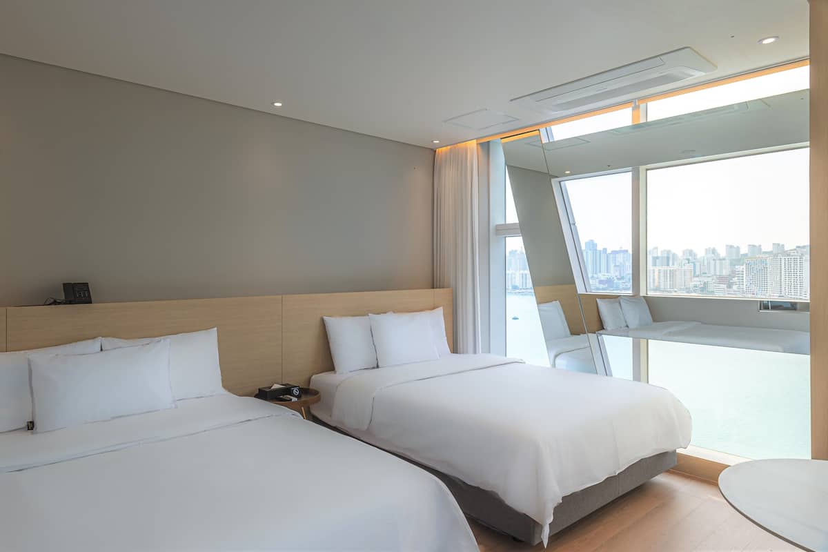 Large Twin Room | 1 slaapkamer, luxe beddengoed, pillowtop-bedden, een kluis op de kamer