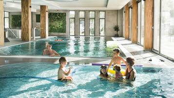 Indoor pool, pool loungers