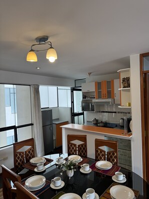 Comfort Apartment, 3 Bedrooms | Dining room - Residencial Emilio - Apartments Cusco (Cusco)