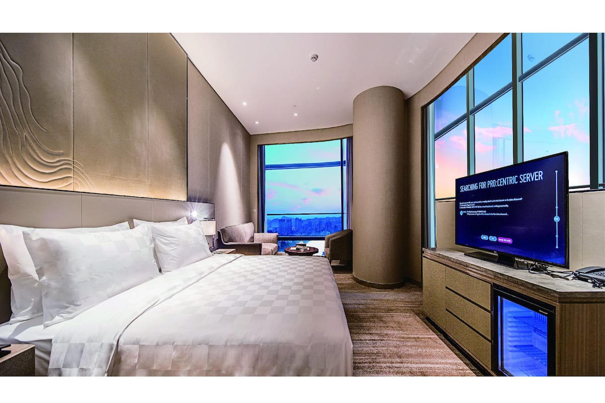 Lake View Deluxe King Room | In-room safe, blackout drapes, free cribs/infant beds, free WiFi