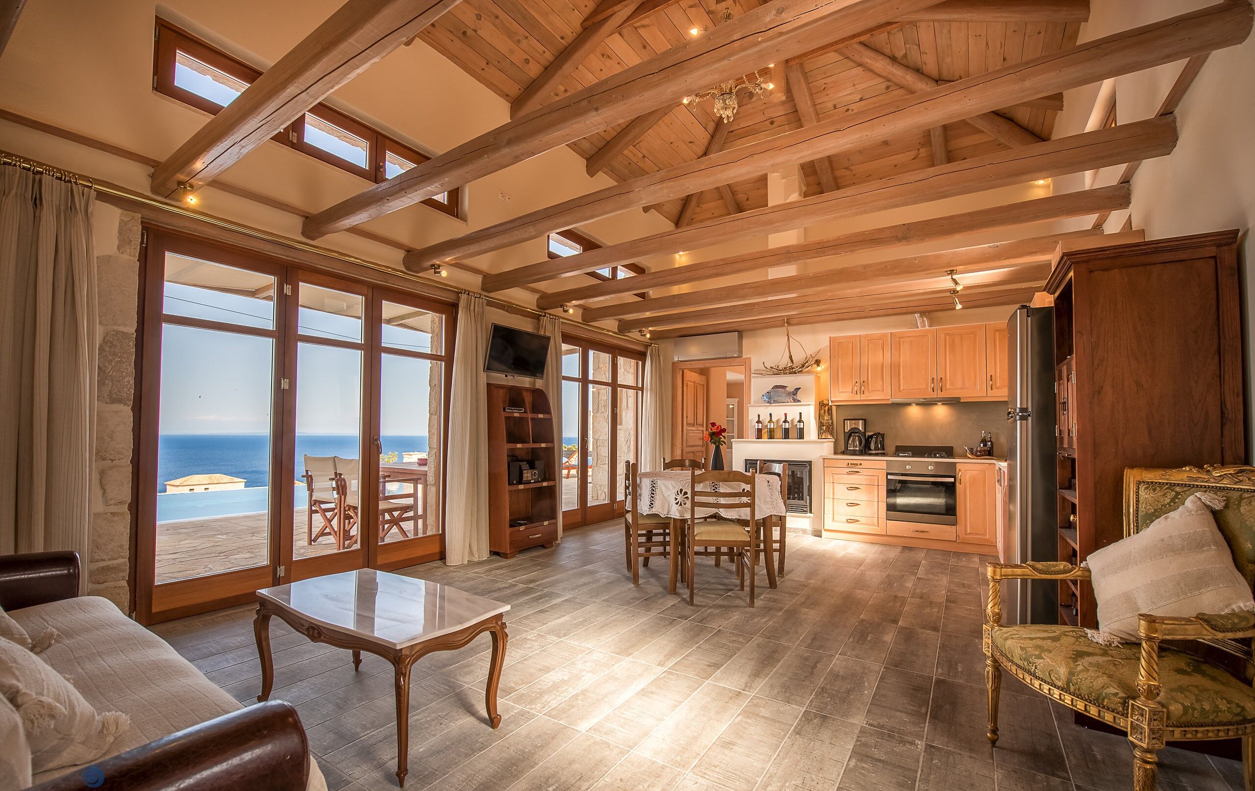 Blue Caves Villas | 2-bedroom Villa FANTASIA | Salle de séjour