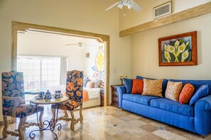 Departamento, 1 habitación | Área de sala de estar