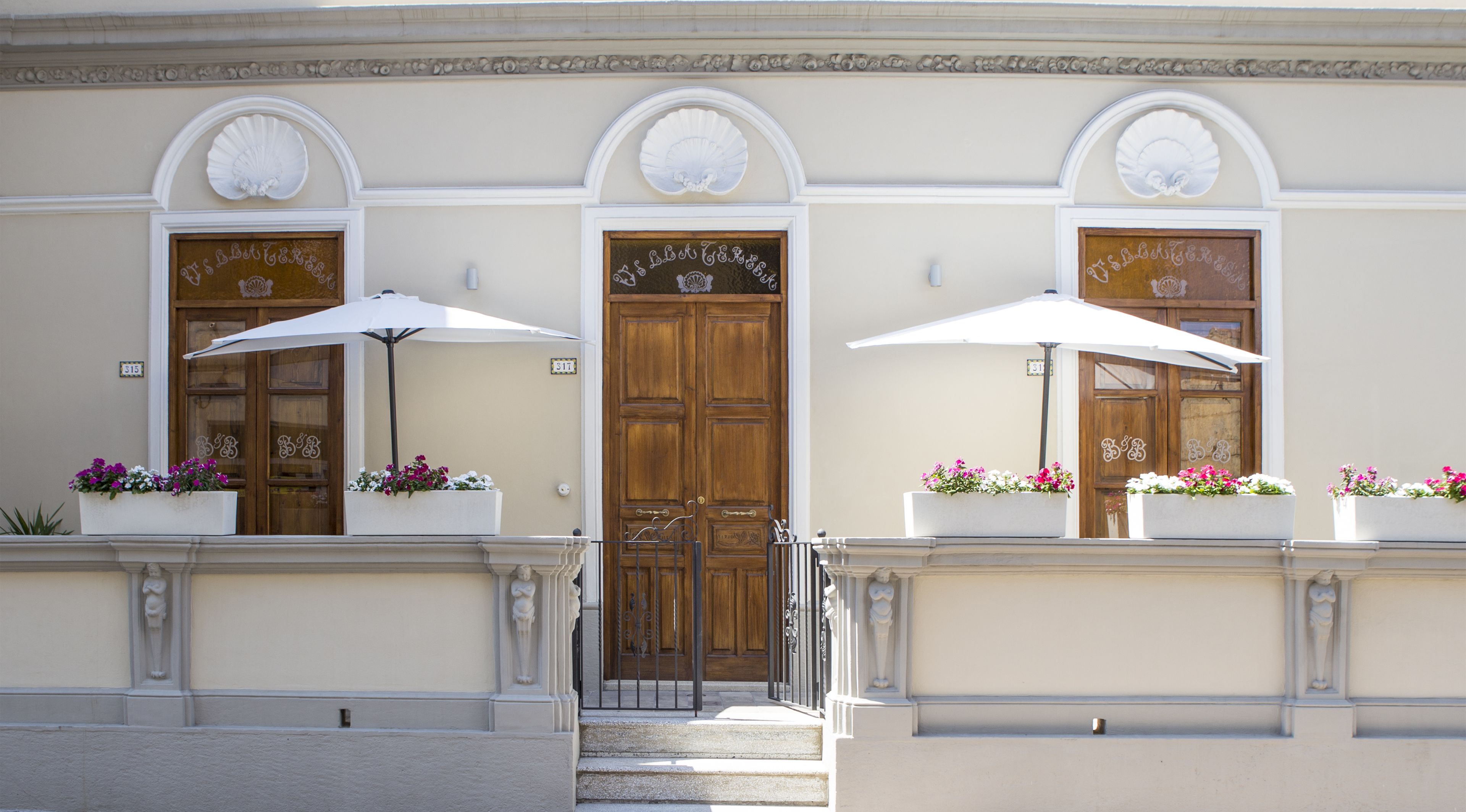 Blick von der Unterkunft