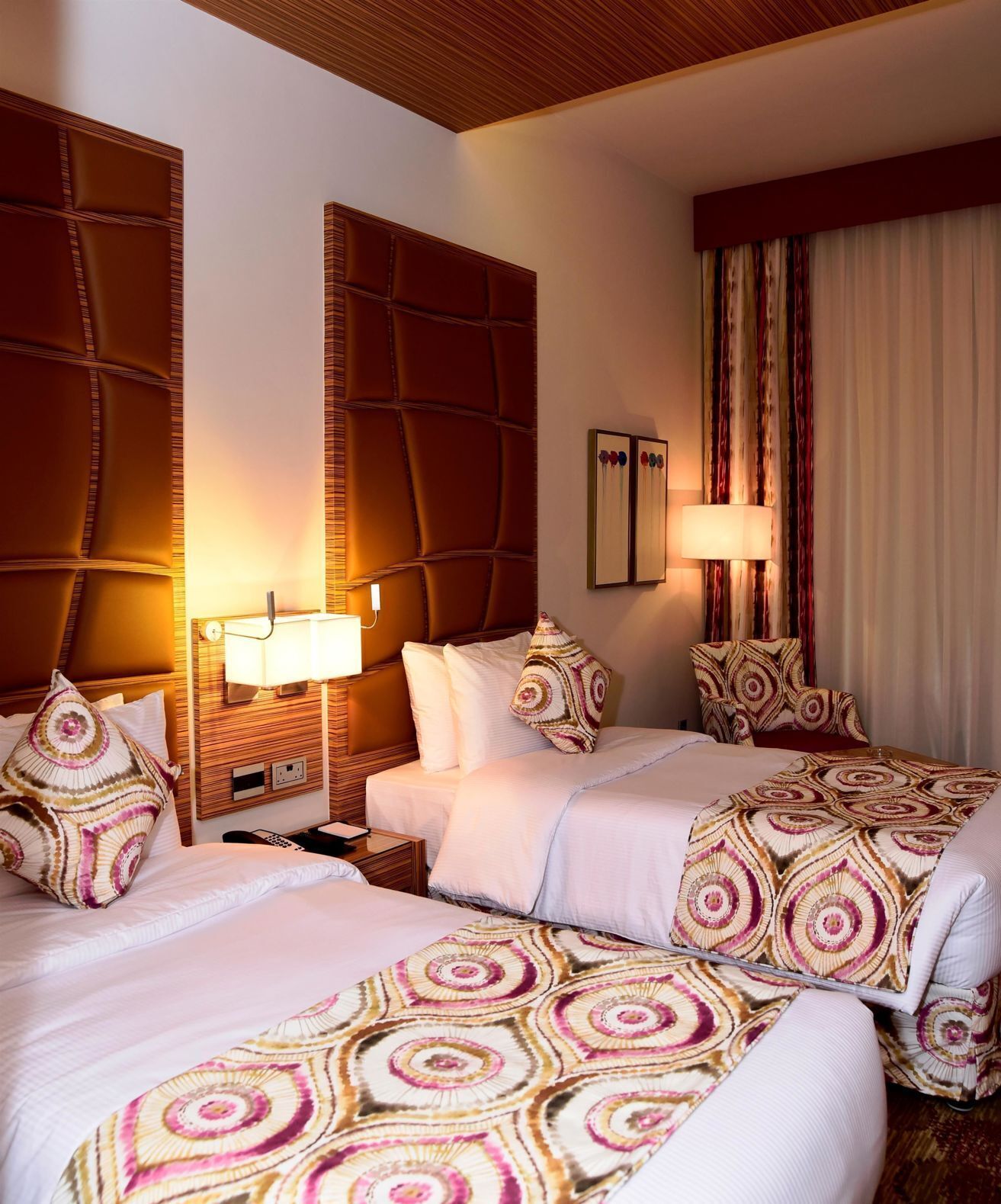 Egyptian cotton sheets, premium bedding, down duvets, minibar