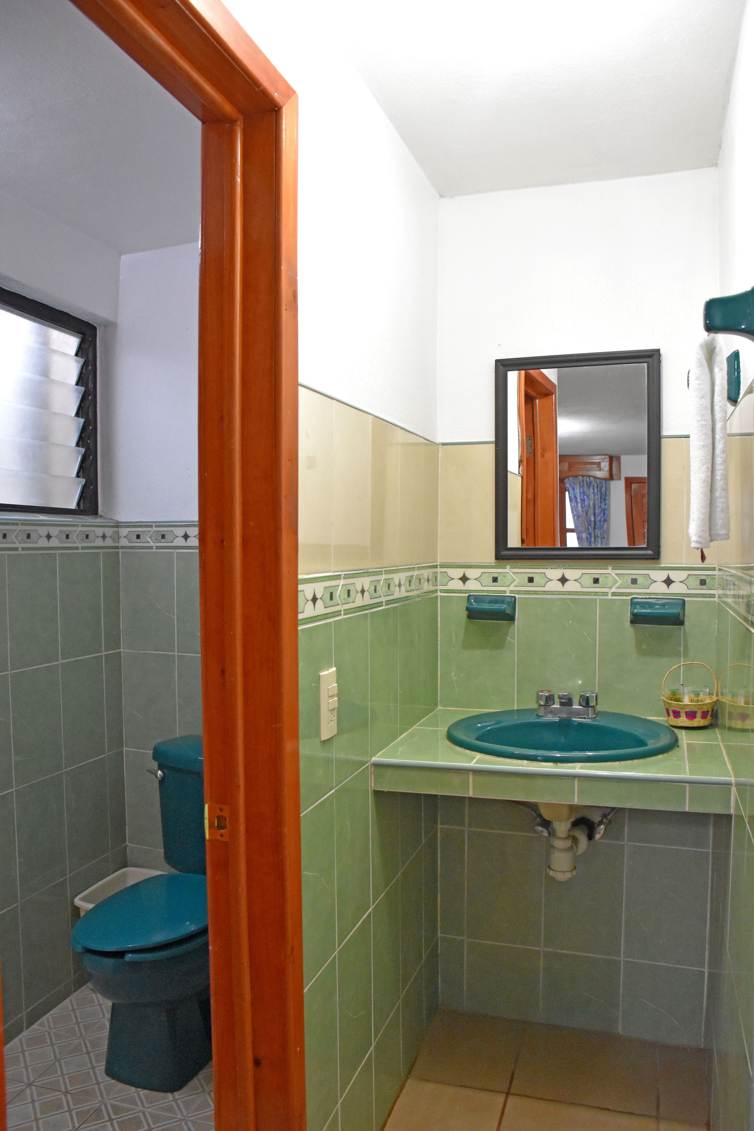 standard room | bathroom | shower, free toiletries, hair dryer, towels