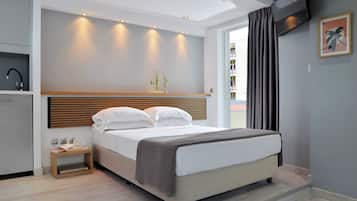 Sábanas de algodón egipcio, ropa de cama de alta calidad y minibar