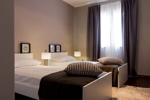 Appartement Confort, 2 chambres, balcon | 1 chambre, literie de qualité supérieure