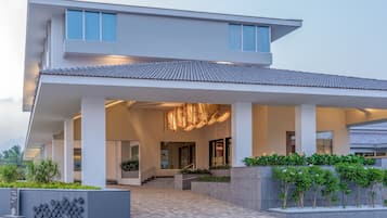 Front of property – evening/night