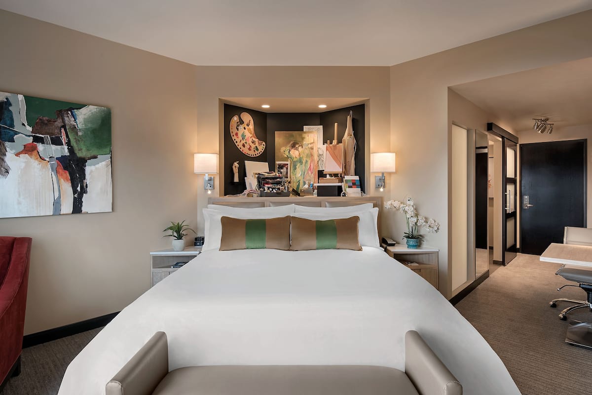 egyptian cotton sheets, premium bedding, down duvets, in-room safe