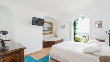 Panoramic-Apartment, 1 Schlafzimmer, Whirlpool, Meerblick (Il Sogno)