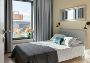 豪華公寓, 1 間臥室, 陽台, 河景 (631) | 高級寢具、獨特裝潢、布置獨特、遮光布/窗簾