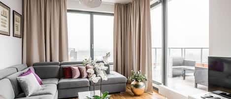 Penthouse - 2 sovrum - terrass - utsikt mot floden (429) | Platt-tv