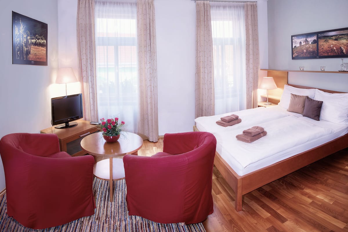 Chambre Double, baignoire