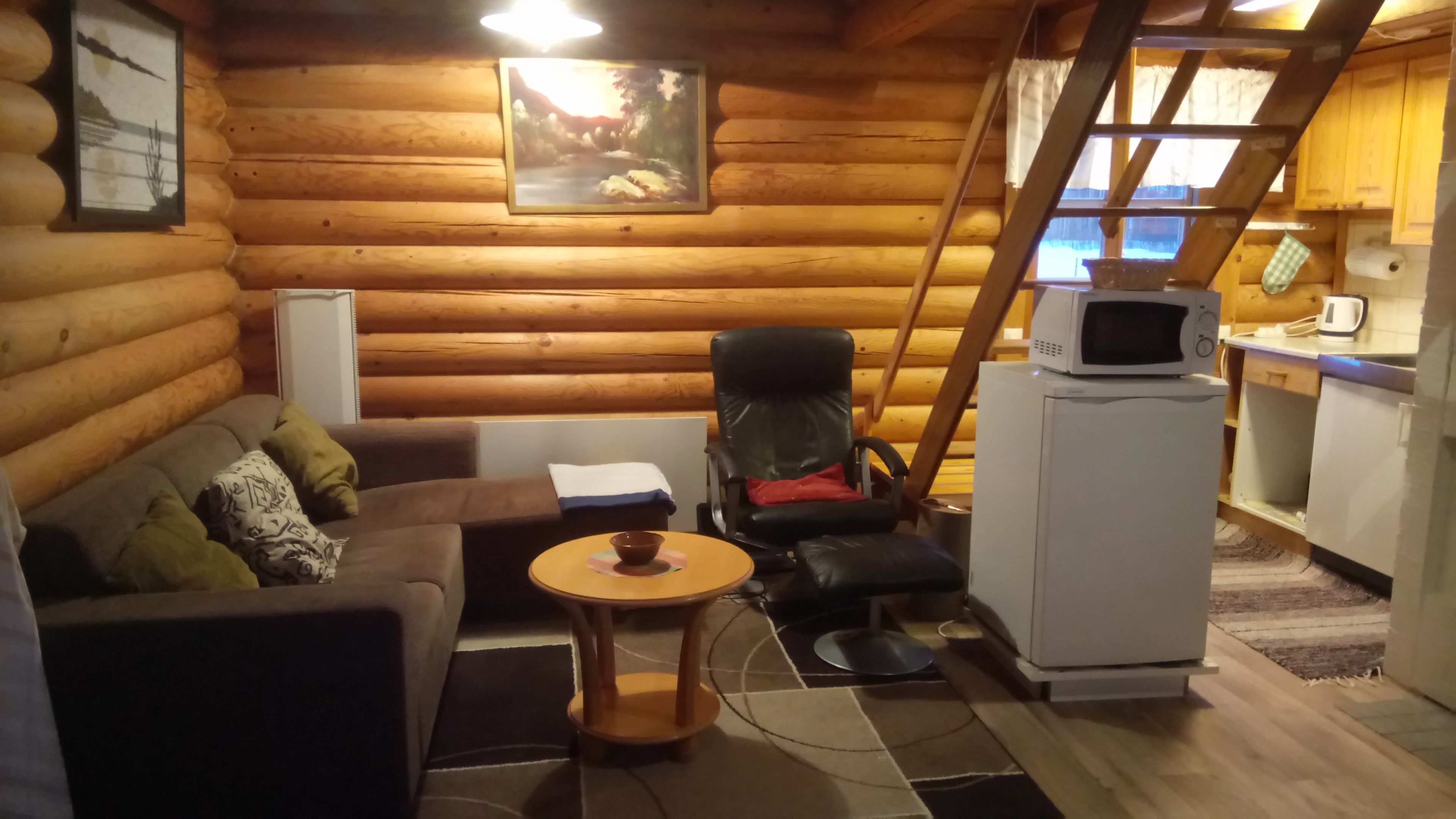 Big cottage,57sqm, 4 beds, 2-3 bedrooms | Living area | Flat-screen TV, fireplace