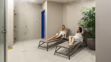 Couples treatment room(s), steam room, body treatments, body scrubs