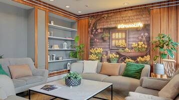 Sala de estar en el lobby