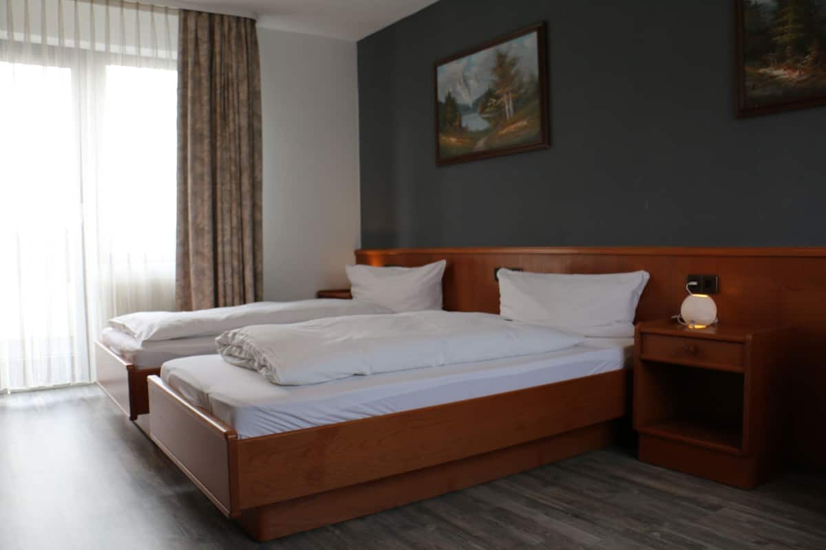 Desk, cots/infant beds, free WiFi, bed sheets