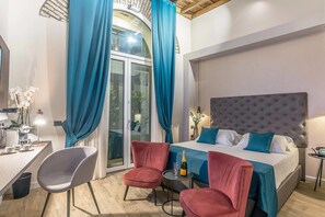 Superior Double Room, Ground Floor | Minibar, in-room safe, desk, blackout drapes