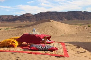 Breakfast, lunch, dinner served; Moroccan cuisine, alfresco dining