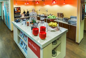 Free daily buffet breakfast