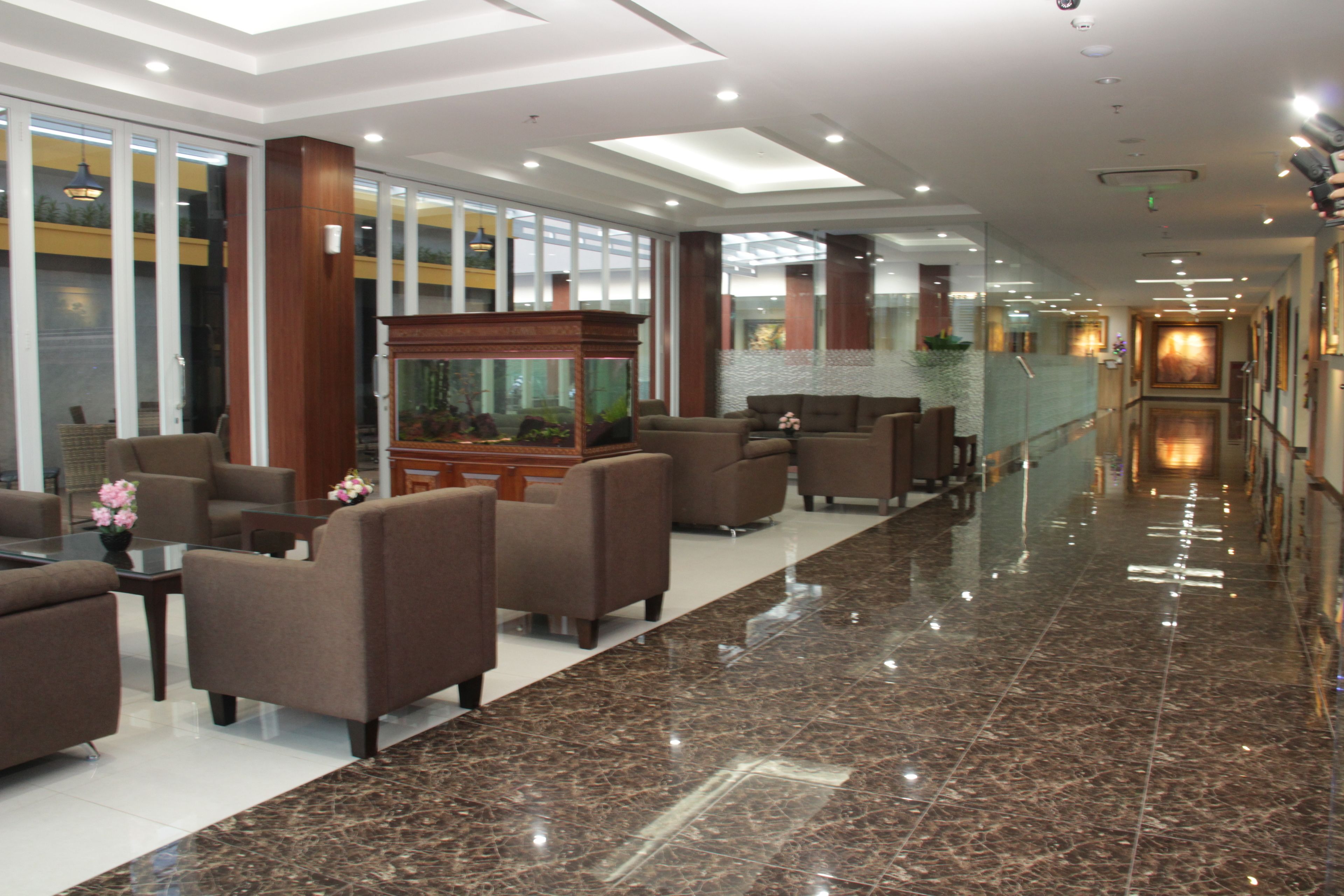 Sala de estar en el lobby