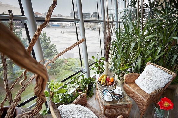 Vue depuis l’hébergement